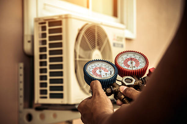 Professional Hvac technician working in Eastport, ME